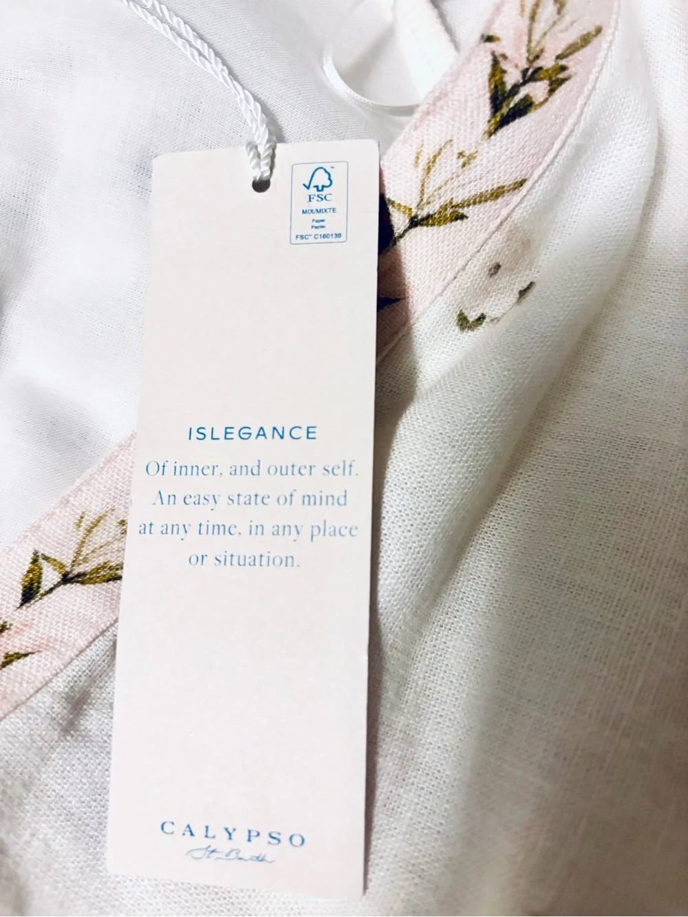 ❗️Calypso St. Barth Cream Floral Embroidered Midi Dress NWT $425! - Picture 9 of 9